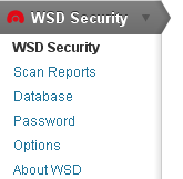 WSD Security Menu