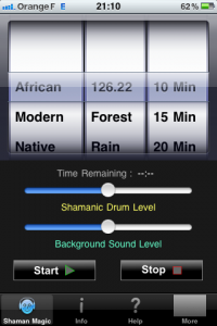 Morceaux tambour application Shamanic Magic